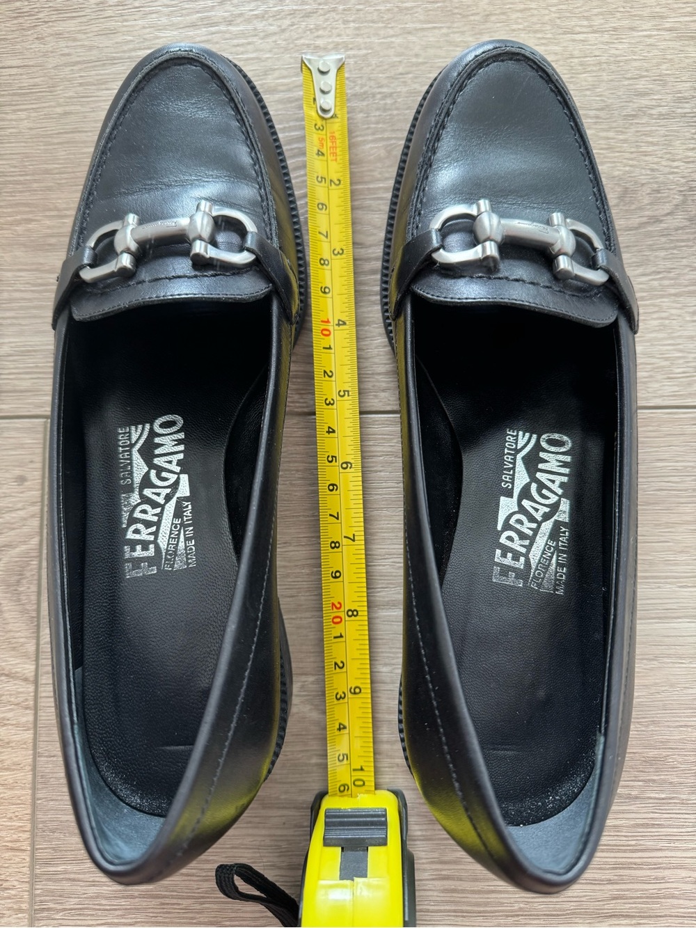 Salvatore Ferragamo Black Leather Gancini Bit Loafers - Picture 7 of 8